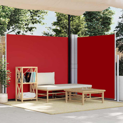 Infällbar sidomarkis 170x600 cm röd