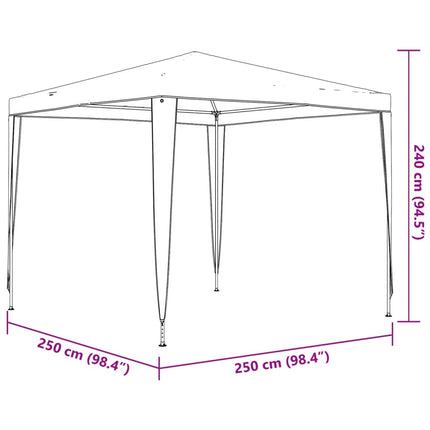 Partytält 2,5x2,5 m blå
