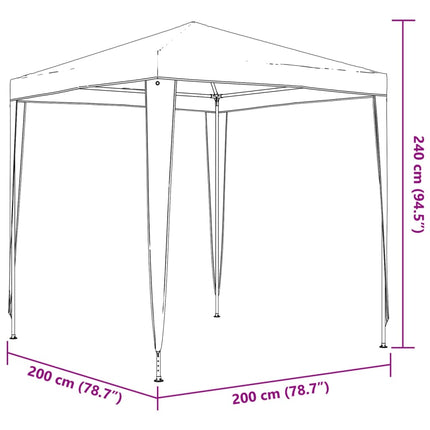Partytält 2x2 m antracit