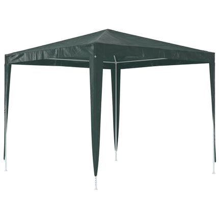 Professionellt partytält 2,5x2,5 m grön 90 g/m²