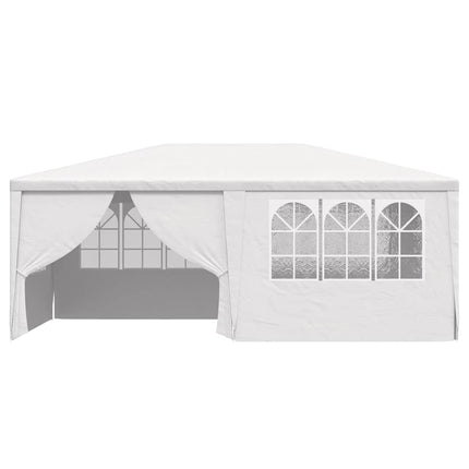 Professionellt partytält med väggar 4x6 m vit 90 g/m²