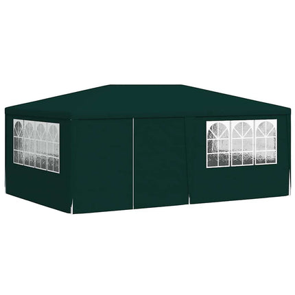 Professionellt partytält med väggar 4x6 m grön 90 g/m²