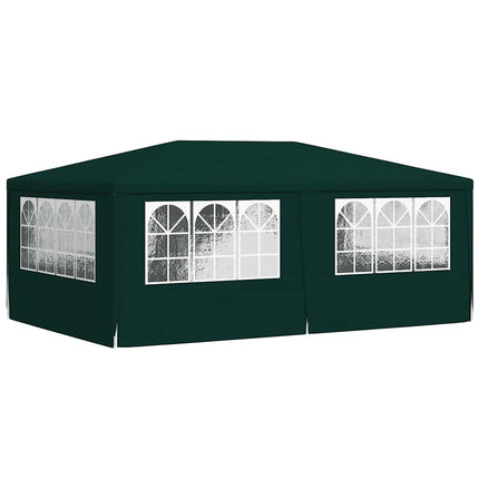 Professionellt partytält med väggar 4x6 m grön 90 g/m²