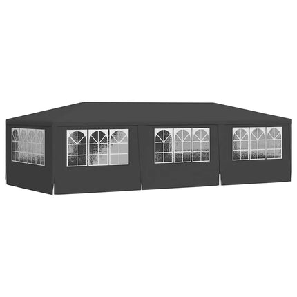 Professionellt partytält med väggar 4x9 m antracit 90 g/m²