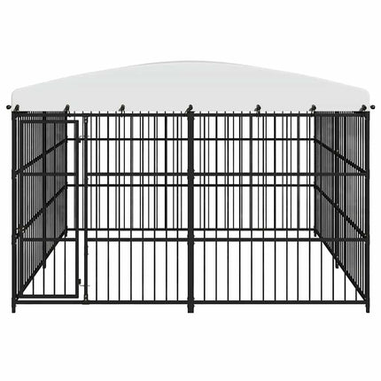 Hundgård för utomhusbruk med tak 300x300x210 cm