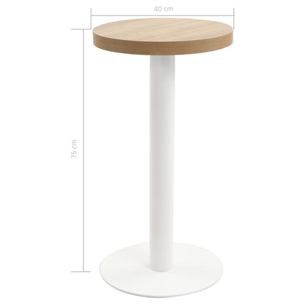 Bistrobord ljusbrun 40 cm MDF