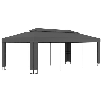 Paviljong med dubbeltak 3x6 m antracit