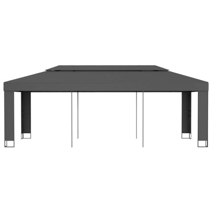Paviljong med dubbeltak 3x6 m antracit