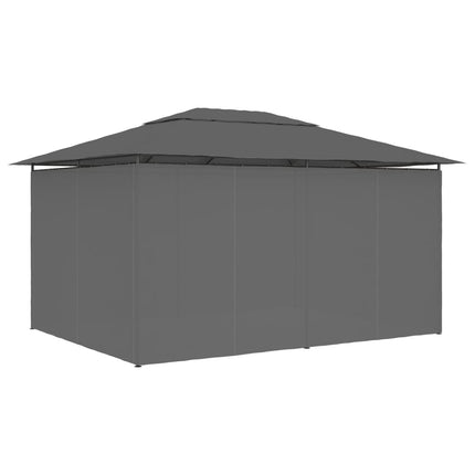 Paviljong med draperier 4x3 m antracit