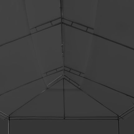 Paviljong med draperier 600x298x270 cm antracit