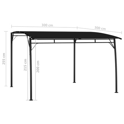 Paviljong 3x3x2,55 m antracit