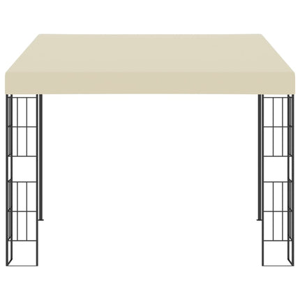 Väggmonterad paviljong 3x3 m gräddvit tyg