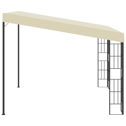 Väggmonterad paviljong 3x3 m gräddvit tyg
