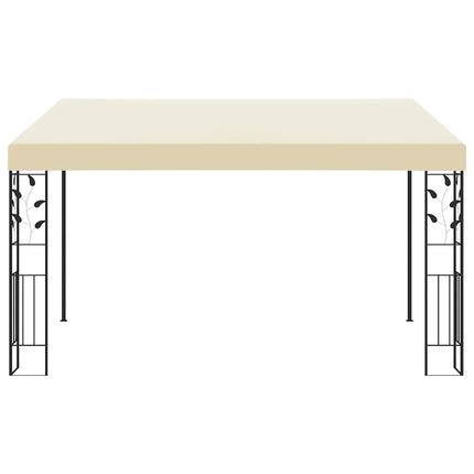 Väggmonterad paviljong 4x3x2,5 m gräddvit