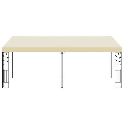 Väggmonterad paviljong 6x3x2,5 m gräddvit