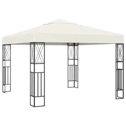 Paviljong 3x3 m gräddvit tyg
