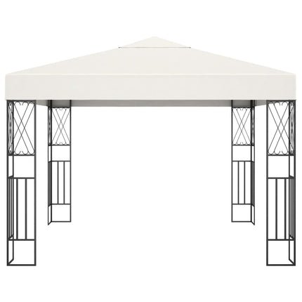 Paviljong 3x3 m gräddvit tyg
