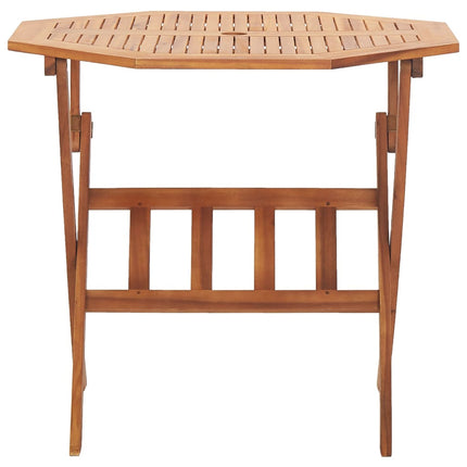 Hopfällbart trädgårdsbord 90x75 cm massivt akaciaträ