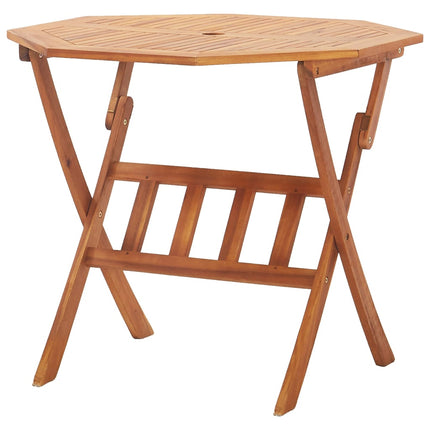 Hopfällbart trädgårdsbord 90x75 cm massivt akaciaträ
