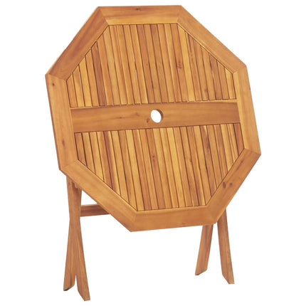 Hopfällbart trädgårdsbord 90x75 cm massivt akaciaträ