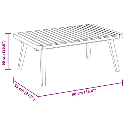 Trädgårdsbord 90x55x35 cm massivt akaciaträ