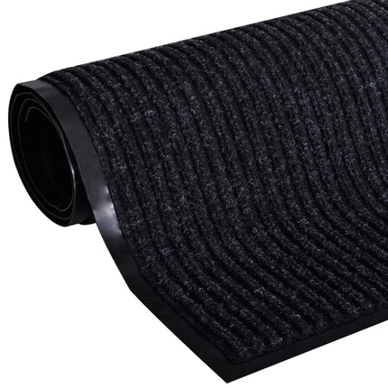 Dörrmatta svart 117x220 cm PVC