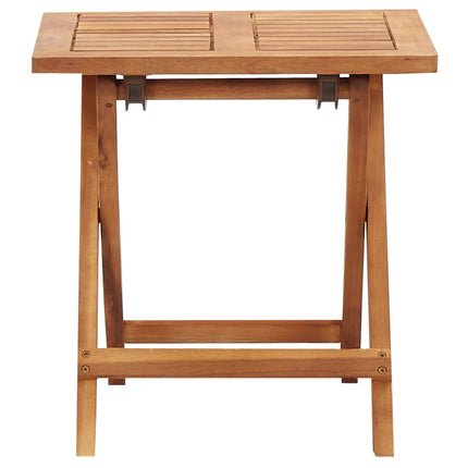 Solsäng med bord konstrotting och massivt akaciaträ