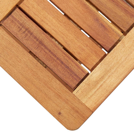Solsäng med bord konstrotting och massivt akaciaträ