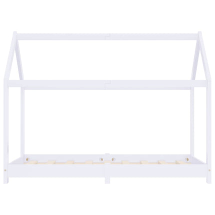 Barnsäng vit massiv furu 80x160 cm
