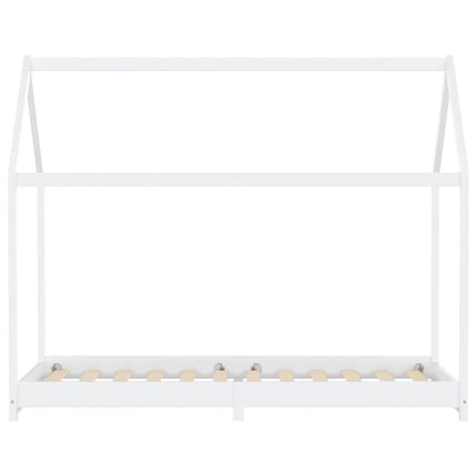 Barnsäng vit massiv furu 90x200 cm