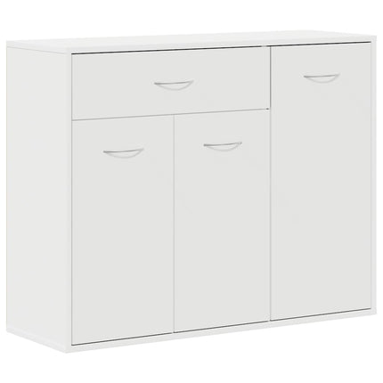 Skänk vit 88x30x70 cm konstruerat trä