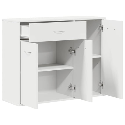 Skänk vit 88x30x70 cm konstruerat trä