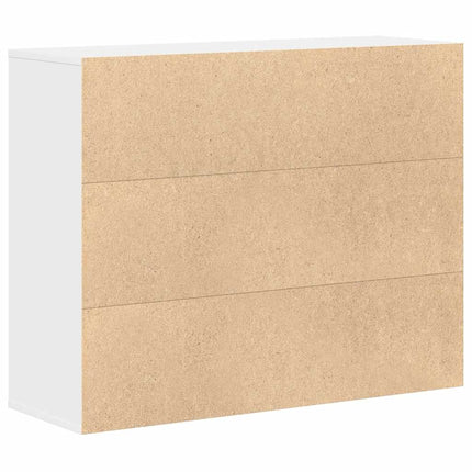 Skänk vit 88x30x70 cm konstruerat trä