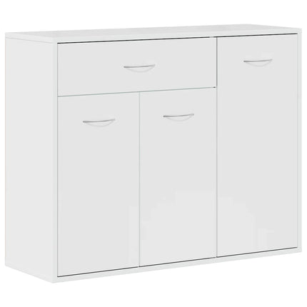 Skänkskåp vit högglans 88x30x70 cm konstruerat trä
