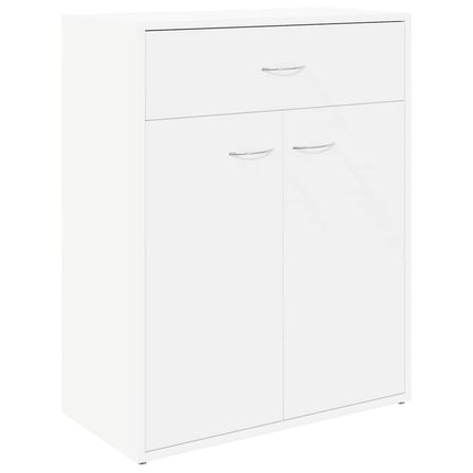 Skänk vit 60x30x75 cm konstruerat trä
