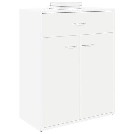 Skänk vit 60x30x75 cm konstruerat trä