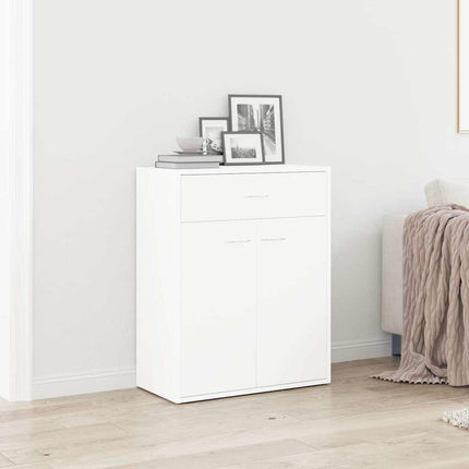 Skänk vit 60x30x75 cm konstruerat trä
