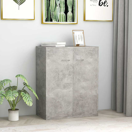 Skänk betonggrå 60x30x75 cm konstruerat trä