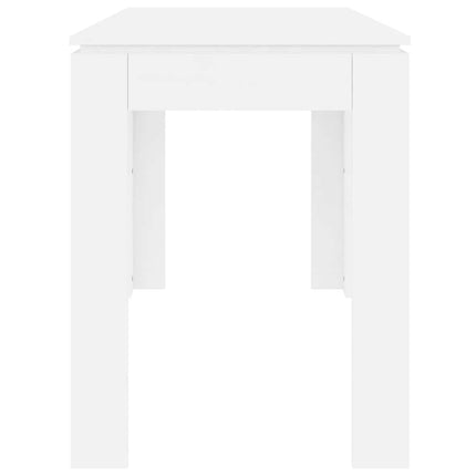 Matbord vit 120x60x76 cm konstruerat trä