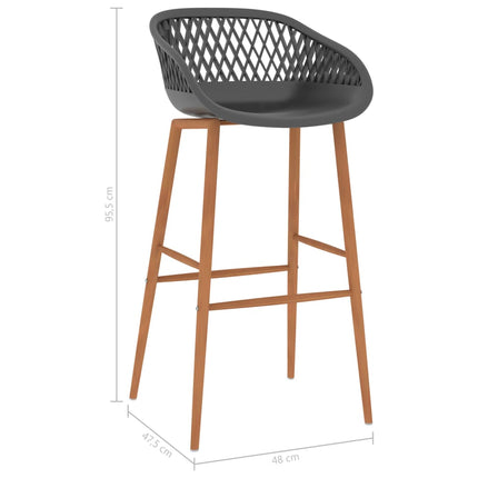 Barstolar 2 st grå
