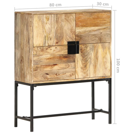 Högskåp 80x30x100 cm massivt mangoträ