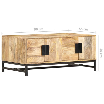 Soffbord 90x55x40 cm massivt mangoträ