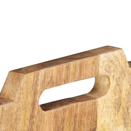 Väggmonterat tidningsställ 33x10x67 cm massivt grovt mangoträ