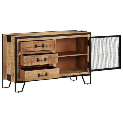 Skänk 100x31x60 cm massivt grovt mangoträ