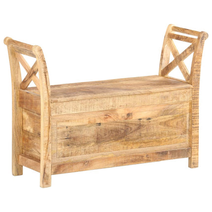 Hallbänk 103x33x72 cm massivt mangoträ