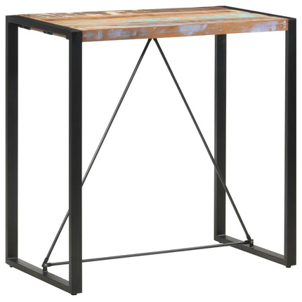 Barbord 110x60x110 cm massivt återvunnet trä