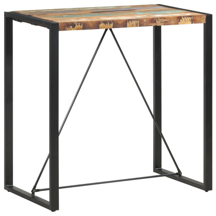 Barbord 110x60x110 cm massivt återvunnet trä