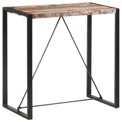 Barbord 110x60x110 cm massivt återvunnet trä