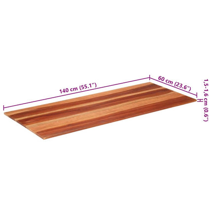 Bordsskiva massivt akaciaträ 15-16 mm 60x140 cm