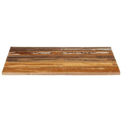 Fyrkantig bordsskiva 70x70 cm 15-16 mm massivt återvunnet trä